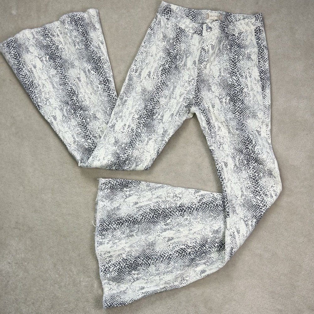 Altard State Snake Print Flare Pants Women Medium Boho Bell Bottom Festival